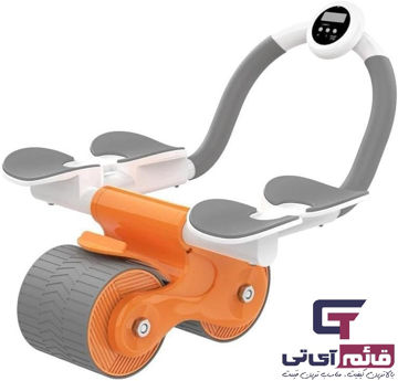 دستگاه تناسب اندام غلتکی شکمی همراه با نگهدارنده موبایل داوین مدل Abdominal Roller with Elbow Support, Timing Screen and Phone Holder Davin AW01 در قائم آی تی