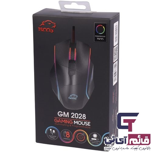 موس گیمینگ سیم دار تسکو مدل Wired Gaming Mouse TSCO GM 2028 در قائم آی تی 