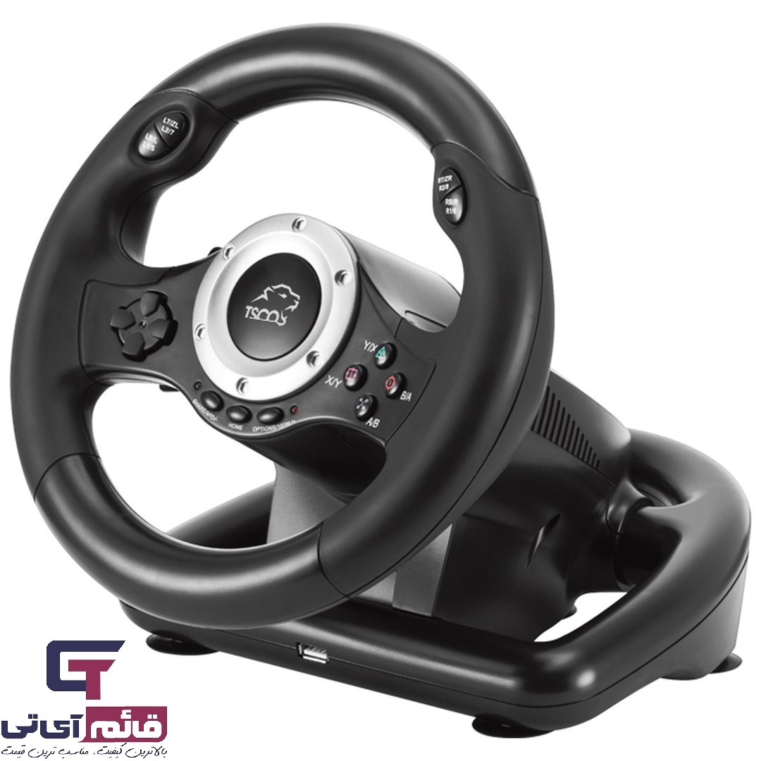 فرمان و پدال بازی تسکو مدل Tsco Driving Force Racing Wheel & Pedals TGW-190 در قائم آی تی 