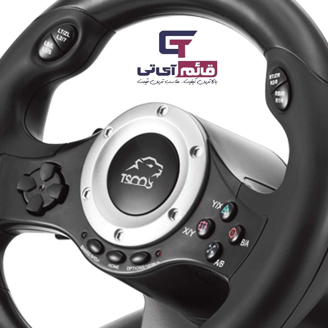 فرمان و پدال بازی تسکو مدل Tsco Driving Force Racing Wheel & Pedals TGW-190 در قائم آی تی 