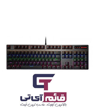 کیبورد مکانیکال گیمینگ سیم دار رپو مدل Wired Gaming Keyboard Rapoo V500 RGB  در قائم آی تی 