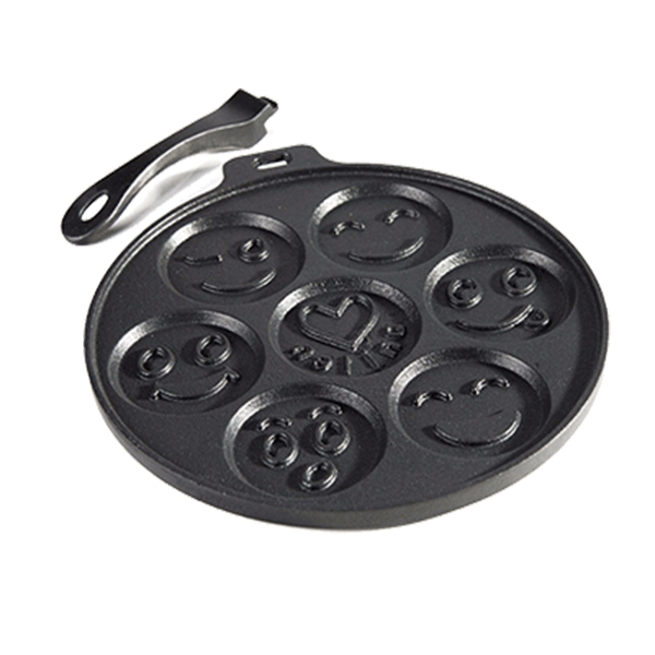 تابه پنکیک پز چدن (با دسته متحرک) cast iron pancake pan در قائم آی تی