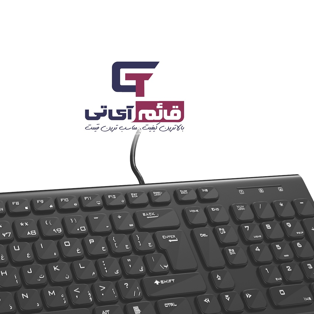 کیبورد سیم دار تسکو مدل Wired Keyboard TSCO TK 8038 در قائم آی تی 