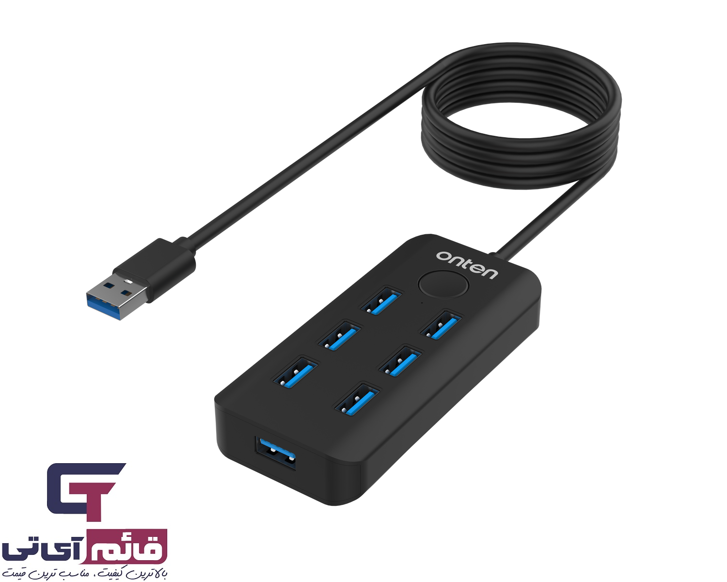 هاب و تبدیل اونتن مدل Hub USB 3.2 7 Port Onten OTN-8120 در قائم آی تی 