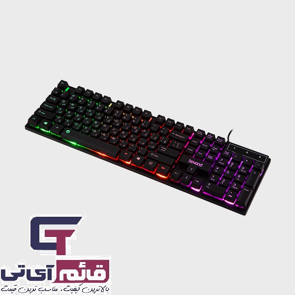 کیبورد گیمینگ سیم دار بیاند مدل Wired Gaming Keyboard Beyond BK 7120 RGB در قائم آی تی 