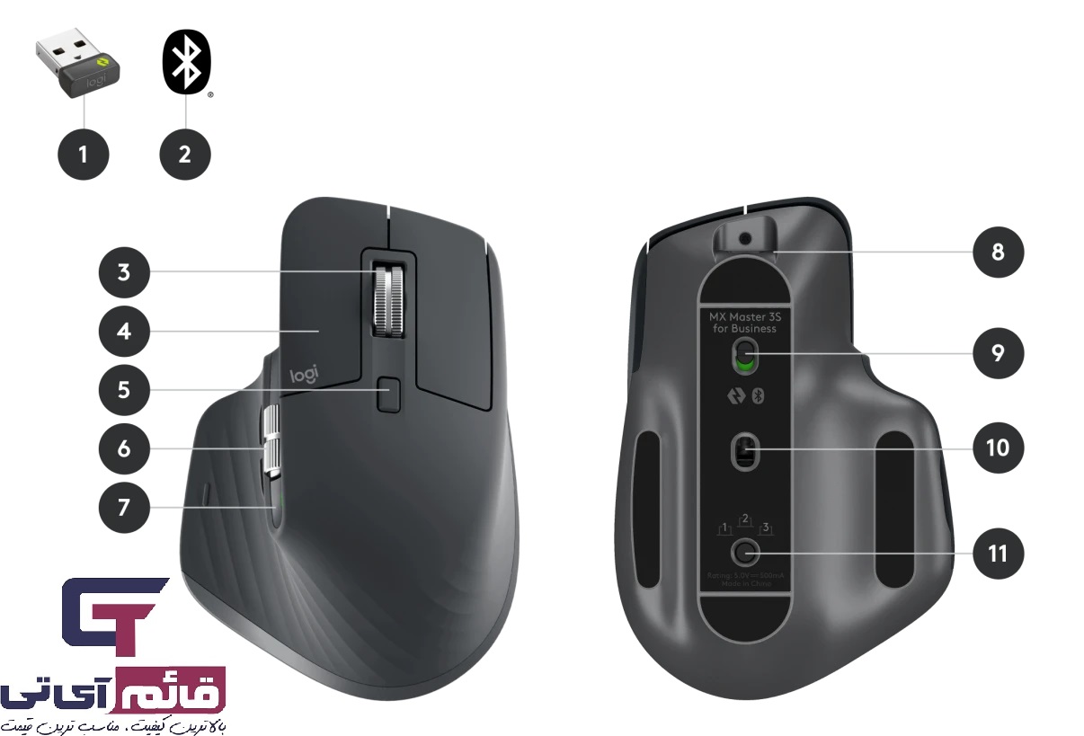 موس بی سیم لاجیتک مدل Wireless Mouse Logitech MX Master 3S در قائم آی تی 