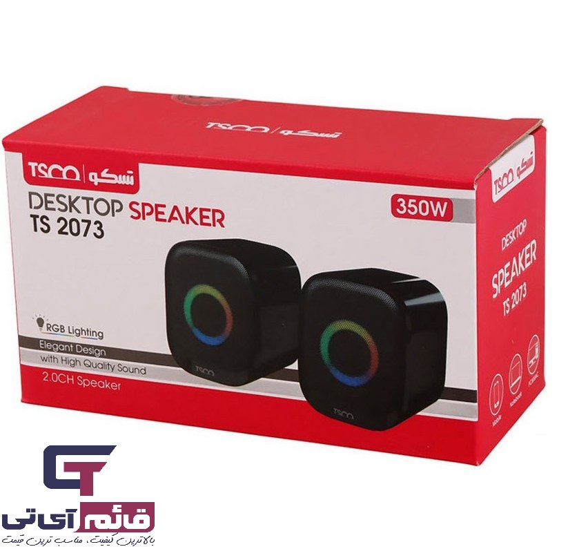 اسپیکر رومیزی تسکو مدل Desktop Speaker TSCO TS 2073 در قائم آی تی 