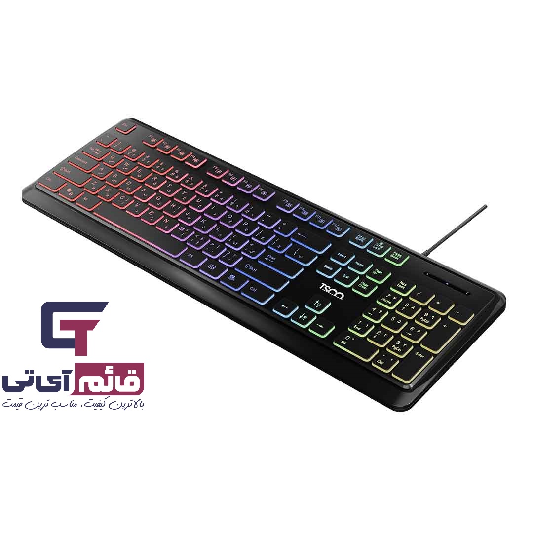 کیبورد گیمینگ تسکو مدل Gaming Keyboard TSCO TK 8046 در قائم آی تی 