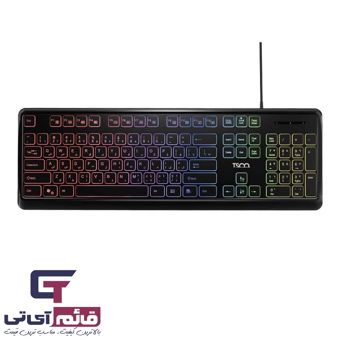 کیبورد گیمینگ تسکو مدل Gaming Keyboard TSCO TK 8046 در قائم آی تی 