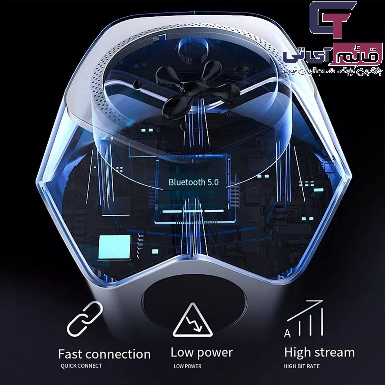 اسپیکر بلوتوثی مغناطیسی ونوم Bluetooth Magnetic Fluid Speaker Venom در قائم آی تی 